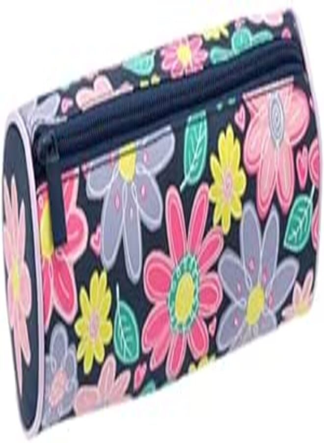 Pencil Case Modern Floral Black - POLYESTER PM24003